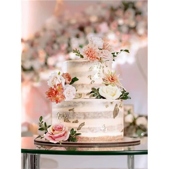 Blush Flowers Pink Roses Artificial Flowers Combo Box Set with Foam Flowers - Picture 5 of 7